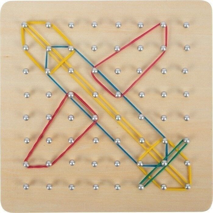 SMALL FOOT Geoboard planche de géométrie en bois