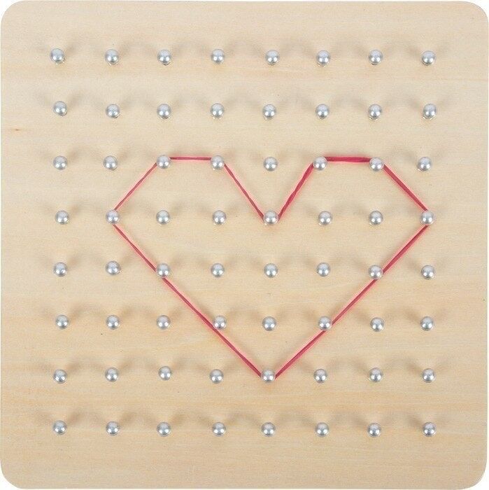 SMALL FOOT Geoboard planche de géométrie en bois