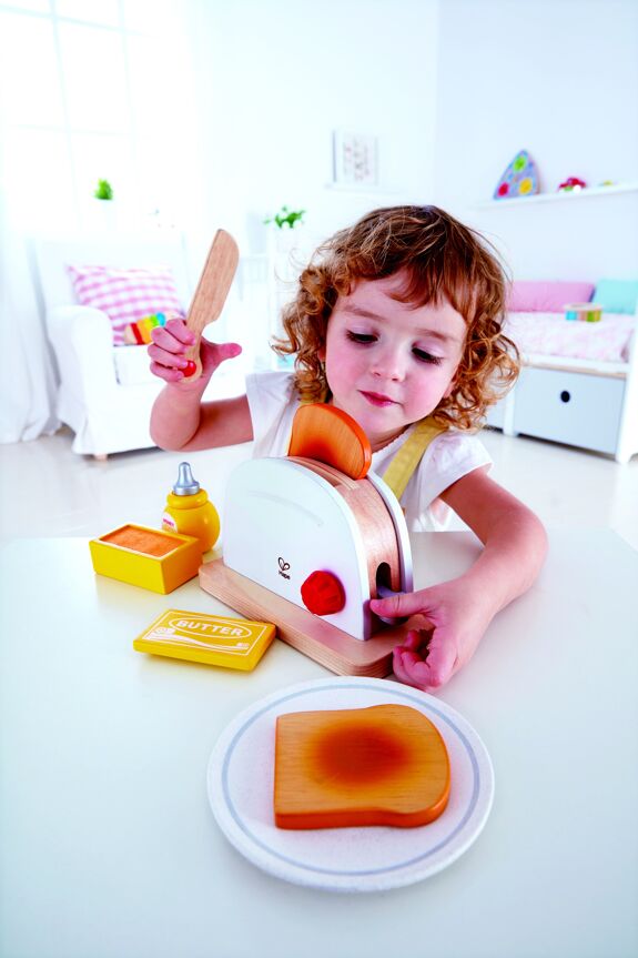 HAPE Grille pain blanc en bois