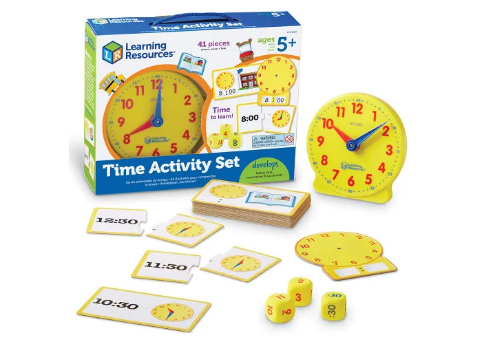 Kit d'activité apprentissage de l'heure - Learning Ressources