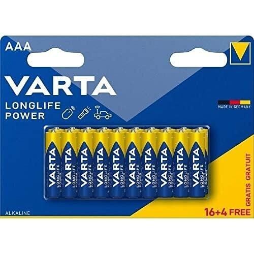 VARTA Piles AAA Longlife Power 16+4 GRATUITES