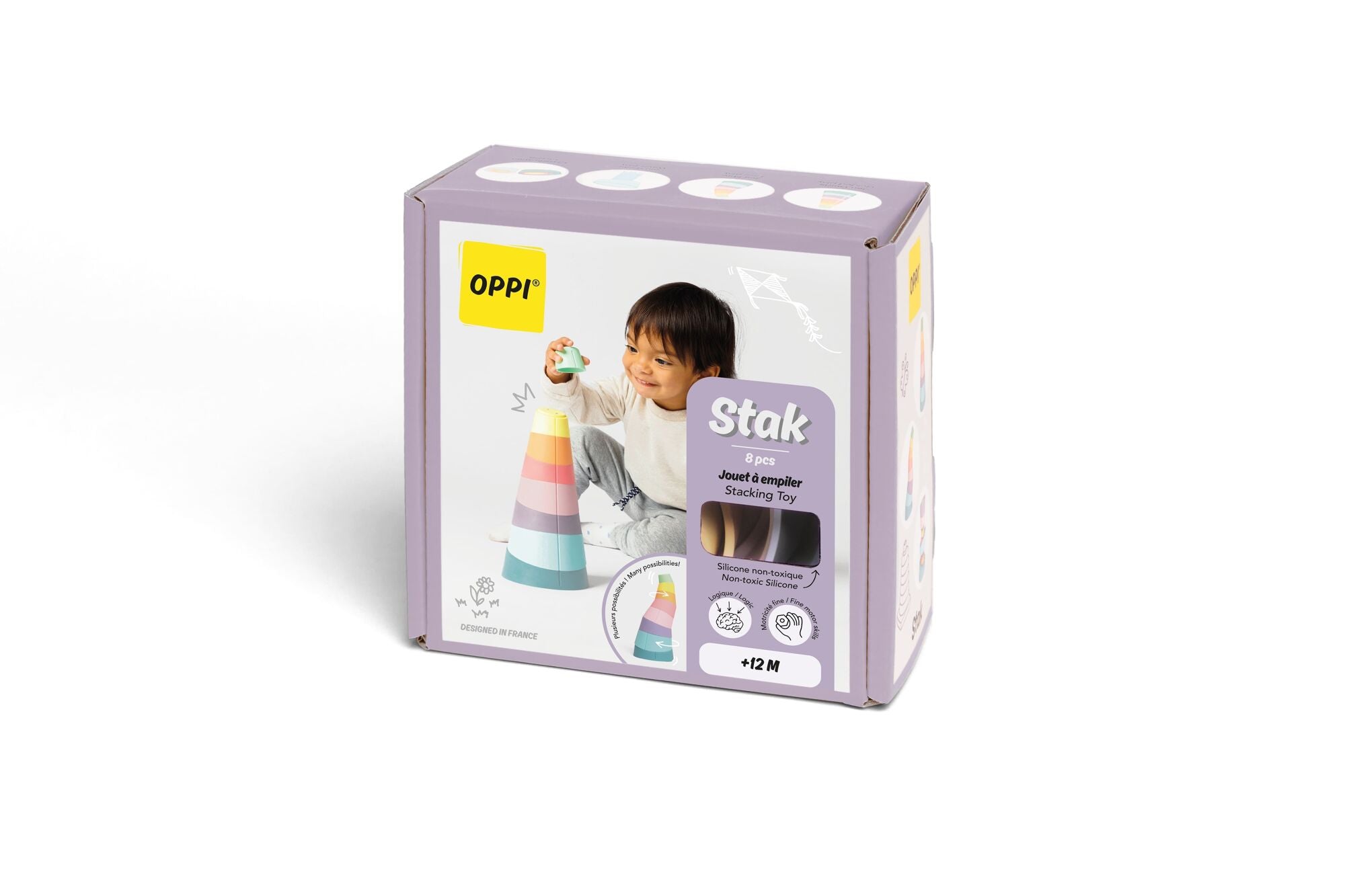OPPI Stak Jeu de construction à empiler