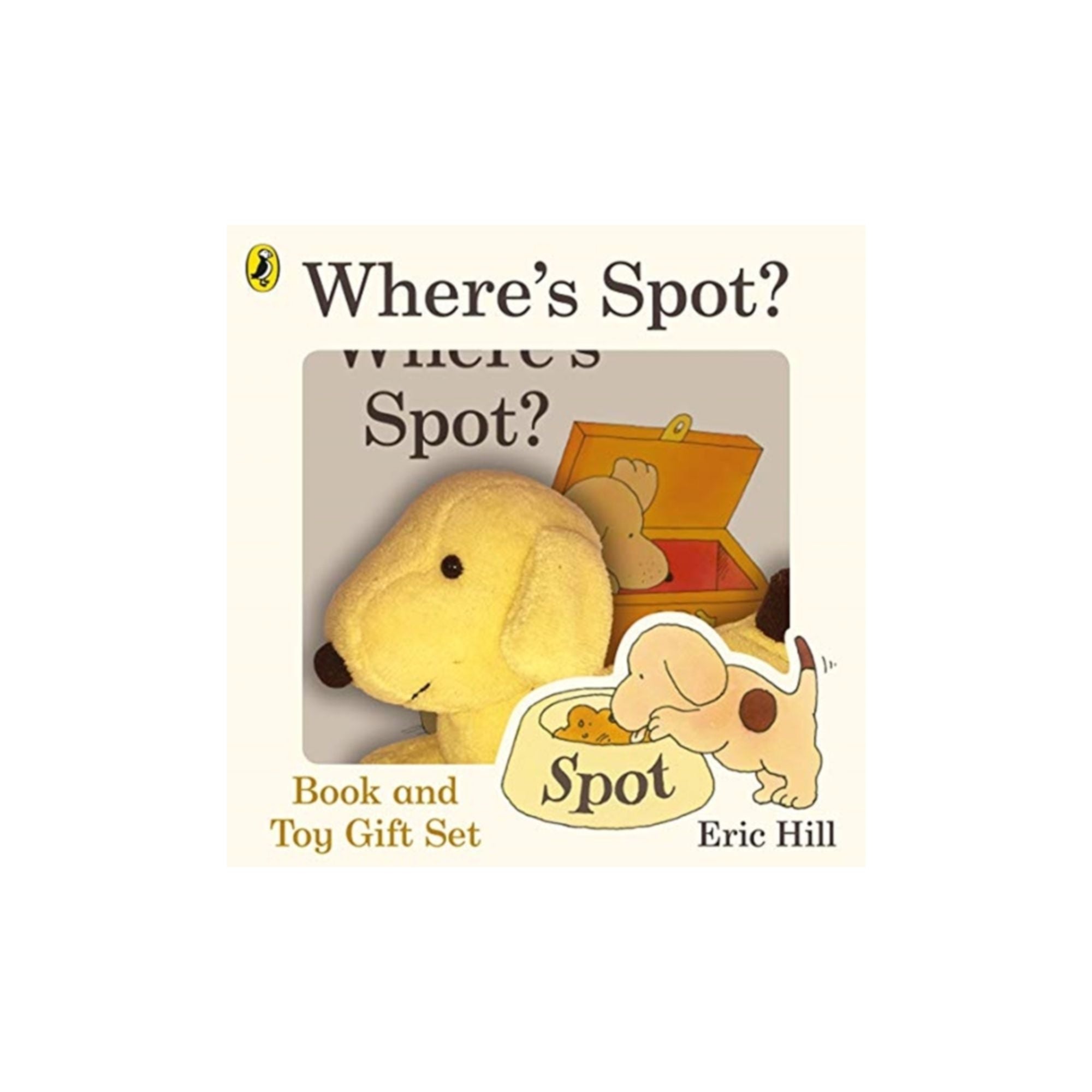 Where's Spot? : Coffret peluche + livre (en anglais)