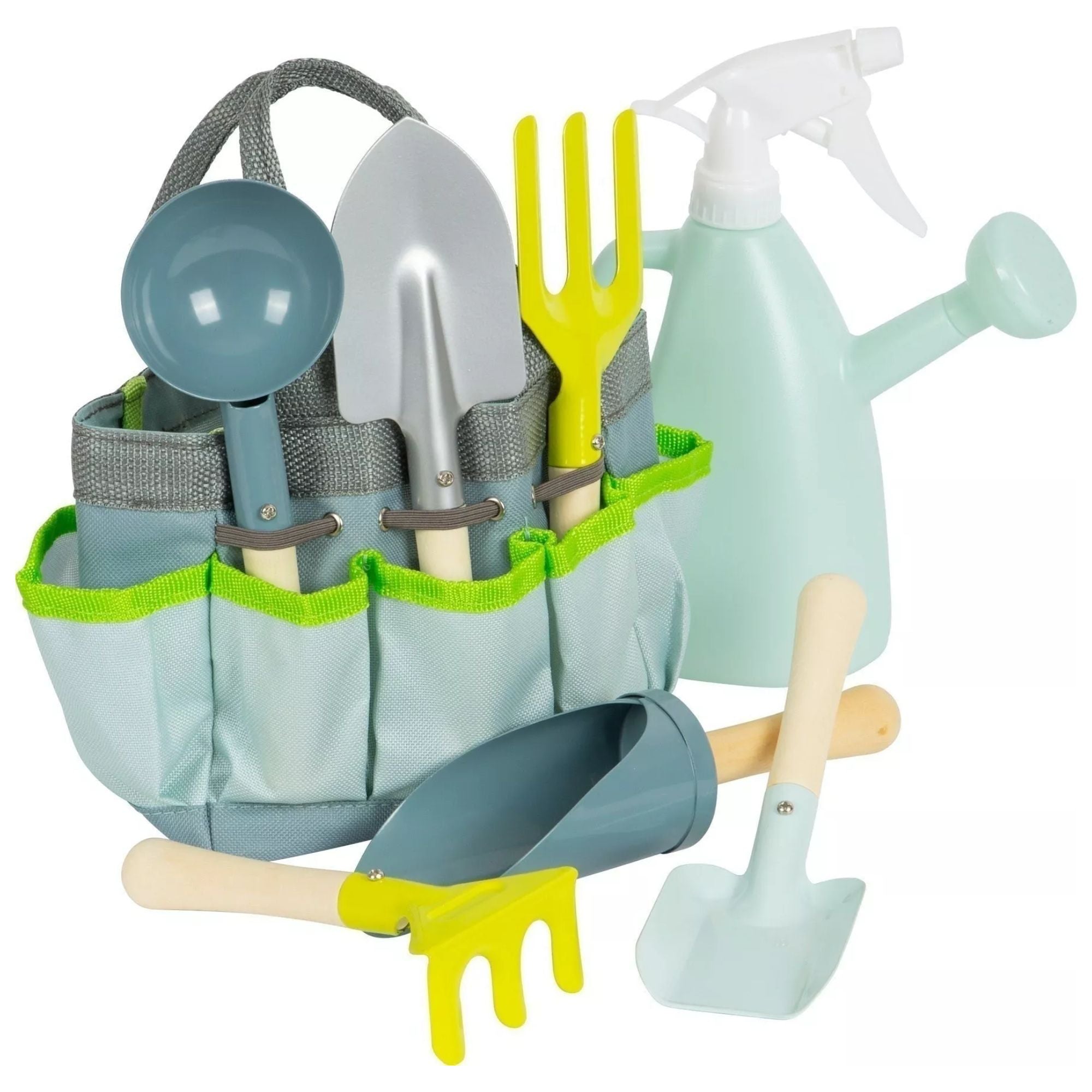 SMALL FOOT Kit du petit jardinier (sac, outils, arrosoir)