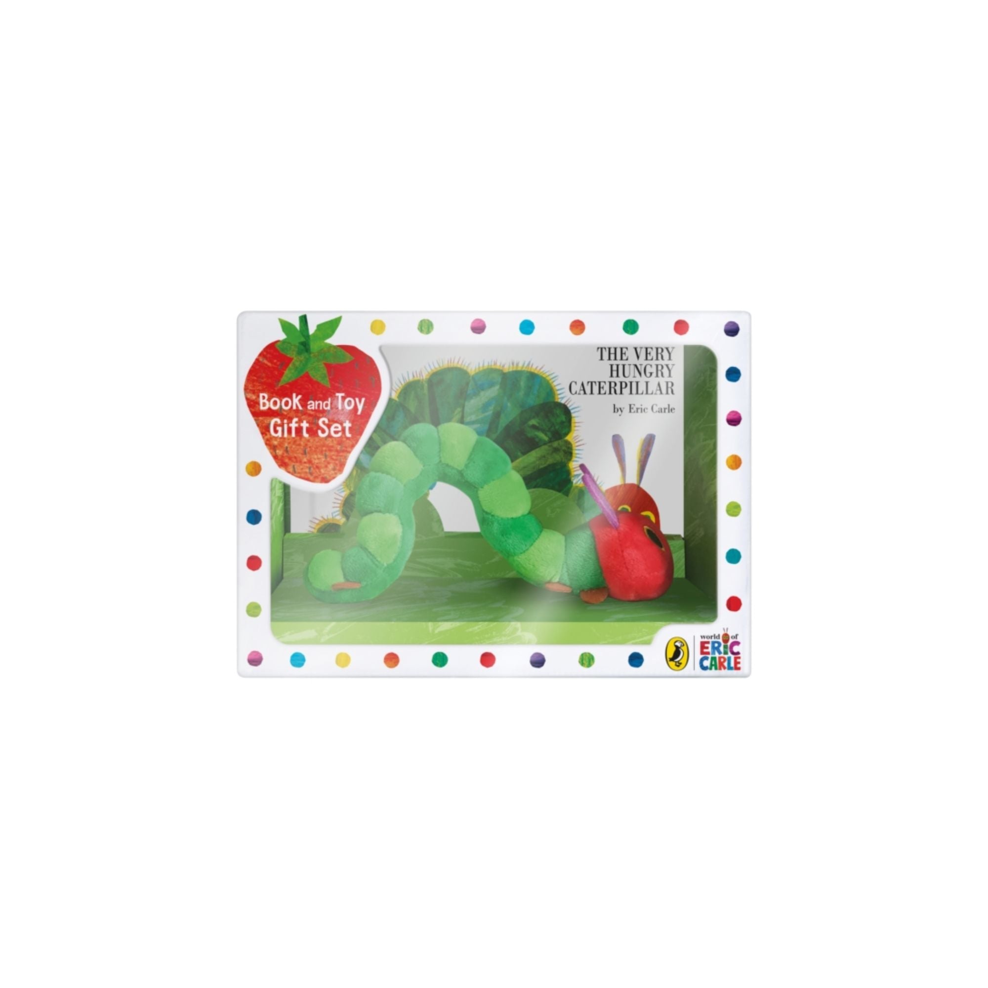 The Very Hungry Caterpillar : Coffret peluche + livre (en anglais)