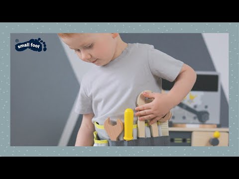 SMALL FOOT Ceinture à outils en bois "Miniwob"